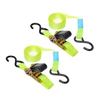 ProPlus Spanngurt mit Ratsche + 2 Haken 2-er Set 5 m 320204 