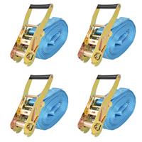 vidaXL Spanbanden 4 ton 8mx50mm blauw 4 st
