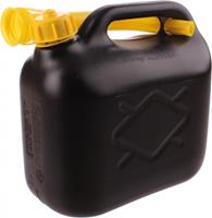 Eigen merk Jerrycan 5 ltr zwart benzinebestendig