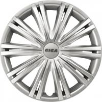 AutoStyle wieldoppen Giga 13 inch ABS zilver set van 4