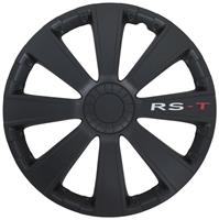 4-Delige Wieldoppenset RS-T 15-inch zwart