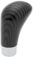 Simoni Racing pookknop uni kunststof carbon look 9,5 cm zwart