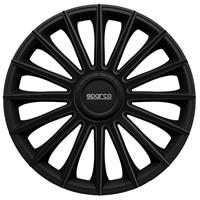 4-Delige Sparco Wieldoppenset Treviso 14-inch zwart