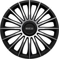 Sparco Radkappen Torino 14 Zoll Abs Schwarz / Silber 4er Set