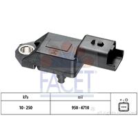 FACET Luftdrucksensor, Höhenanpassung 10.3034  FORD,FIAT,PEUGEOT,FIESTA V JH_, JD_,FOCUS II Kombi DA_,FIESTA VI,MONDEO IV Turnier BA7,FOCUS II DA_