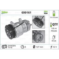 Compressor, airconditioning NEW ORIGINAL PART Valeo, Spanning (Volt)12V, u.a. für VW