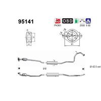 Katalysator hinten AS 95141