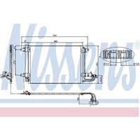 Condensor, airconditioning NISSENS, u.a. für VW, Skoda, Seat, Audi