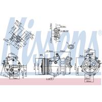 Kompressor, Klimaanlage | NISSENS (890388)
