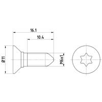 hellapagid Schraube, Bremsscheibe | HELLA PAGID (8DZ 355 209-081)