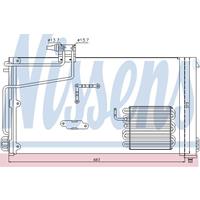 Condensor, airconditioning NISSENS 94545