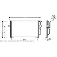 Volvo Condensor, airconditioning