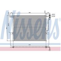 Condensor, airconditioning NISSENS, u.a. für BMW, Alpina