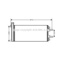 PRASCO Klimakondensator CNA5248D Kondensator,Klimakühler FIAT,PEUGEOT,CITROËN,DUCATO Kasten 250,DUCATO Pritsche/Fahrgestell 250,DUCATO Bus 250