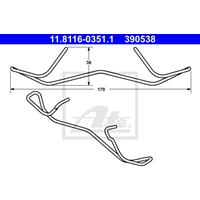 Feder, Bremssattel | ATE (11.8116-0351.1)