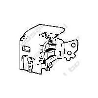 BOSAL Gummistreifen, Abgasanlage 255-151  RENAULT,CLIO II BB0/1/2_, CB0/1/2_,CLIO II Kasten SB0/1/2_,THALIA I LB0/1/2_
