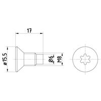 Schraube, Bremsscheibe Hella 8DZ 355 209-041