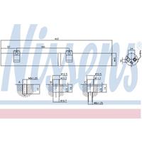 NISSENS Trockner 95596 Klimatrockner,Klimaanlage Trockner MERCEDES-BENZ,M-CLASS W164,R-CLASS W251, V251,GL-CLASS X164