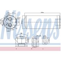 Trockner, Klimaanlage Nissens 95352