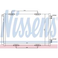 Condensor, airconditioning NISSENS, u.a. für Citroën, Opel, Peugeot, DS