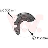vanwezel Spritzblech, Bremsscheibe Vorderachse links Van Wezel 0323371