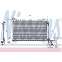 Condensor, airconditioning NISSENS, u.a. für Mercedes-Benz