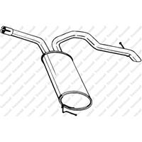 BOSAL Endschalldämpfer 281-619 ESD,Endtopf OPEL,RENAULT,NISSAN,VIVARO Kasten F7,VIVARO Combi J7,VIVARO Pritsche/Fahrgestell E7,TRAFIC II Bus JL