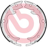 Bremsbackensatz, Feststellbremse Hinterachse Brembo S 28 516