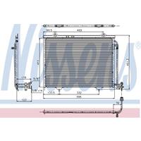 Condensor, airconditioning NISSENS, u.a. für Chrysler, Mercedes-Benz