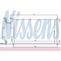 Condensor, airconditioning NISSENS 94621