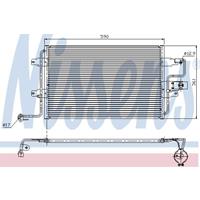 Condensor, airconditioning NISSENS, u.a. für VW, Audi, Skoda, Seat