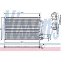 Condensor, airconditioning NISSENS, u.a. für Mazda, Ford