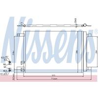 Condensor, airconditioning NISSENS, u.a. für Seat, Audi, Skoda, VW, Cupra