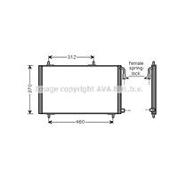 peugeot Condensor, airconditioning