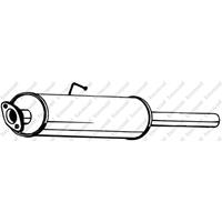 BOSAL Mittelschalldämpfer 154-133 MSD FORD,TRANSIT  MK-5 Bus E_ _,TRANSIT MK-5 Pritsche/Fahrgestell E_ _,TRANSIT MK-5 Kasten E_ _,TRANSIT TOURNEO E_