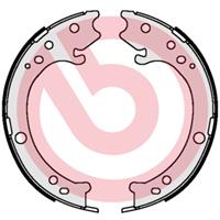 BREMBO Handbremsbeläge S 28 517 Handbremsbacken,Bremsbackensatz, Feststellbremse HONDA,CR-V III RE,CR-V II RD_,CR-V IV RE