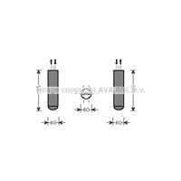 PRASCO Trockner OLD351 Klimatrockner,Klimaanlage Trockner OPEL,VAUXHALL,MERIVA,MERIVA Mk I A