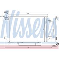 Kondensator, Klimaanlage Nissens 94910