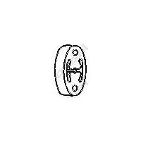 Gummistreifen, Abgasanlage BOSAL 255-136