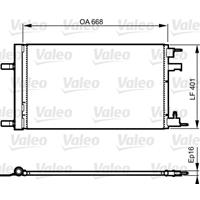 Kondensator, Klimaanlage Valeo 814202