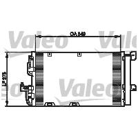 Kondensator, Klimaanlage Valeo 818047