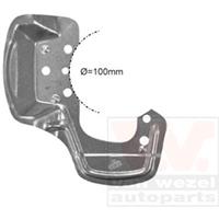 vanwezel Dekplaat, remschijf VAN WEZEL, Diameter (mm)100mm, Inbouwplaats: Vooras rechts, u.a. für Opel, Vauxhall