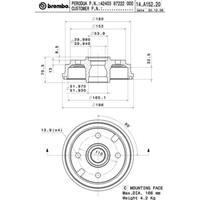 Waarschuwingscontact, remvoering-/blokslijtage BREMBO, u.a. für Vauxhall, Opel, Chevrolet