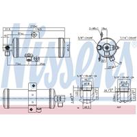 NISSENS Trockner 95060 Klimatrockner,Klimaanlage Trockner PEUGEOT,CITROËN,605 6B,XM Y4,XM Y3,XM Break Y4,XM Break Y3