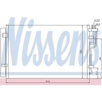 Condensor, airconditioning NISSENS, u.a. für Hyundai, KIA