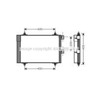 citroen Condensor, airconditioning