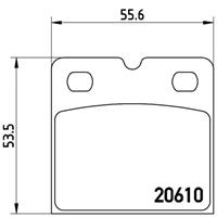 Remblokkenset, schijven parkeerrem BREMBO, u.a. für Tesla, Jaguar, Aston Martin, Audi, Maserati