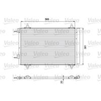 Condensor, airconditioning Valeo, u.a. für Citroën, Peugeot, DS