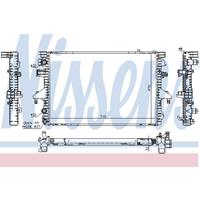 Radiateur NISSENS, u.a. für VW