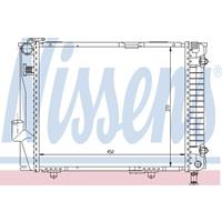 NISSENS Wasserkühler 62711 Kühler,Motorkühler MERCEDES-BENZ,E-CLASS W210,Stufenheck W124,KOMBI Kombi S124,E-CLASS W124,COUPE C124,E-CLASS Kombi S124